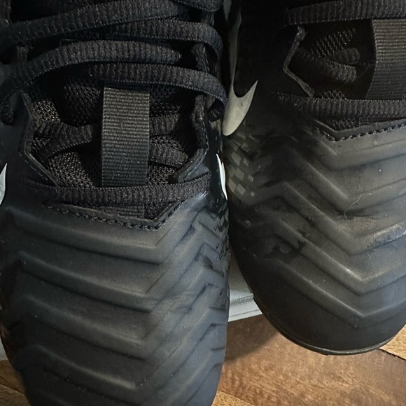 Nike Alpha cleats 11.5 Excellent condition black and white - Picture 7 of 12